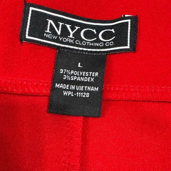 New‎ York Clothing Co. Vintage Red Midi A Line large Womens Skirt - Picture 4 of 5